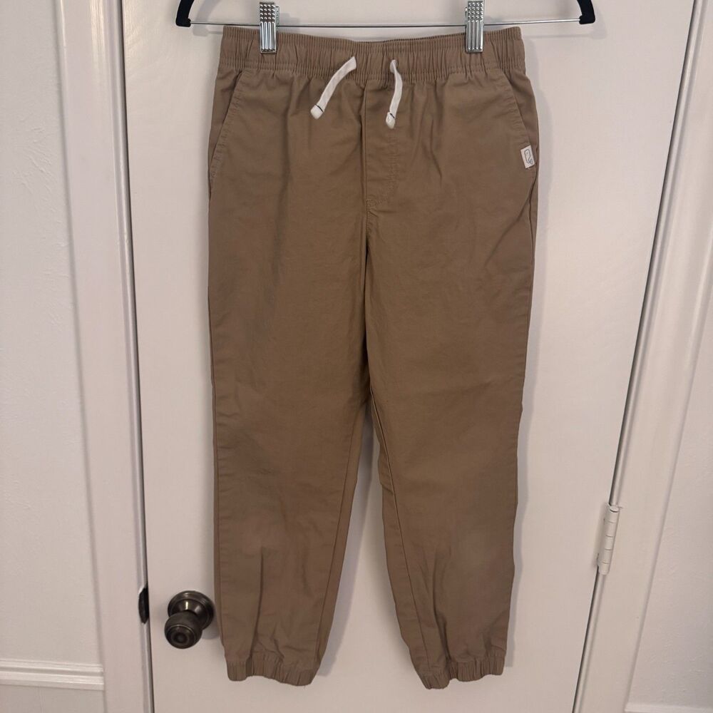 Boys Vineyard Vines Medium (12-14) Tan Joggers 100% Cotton EUC